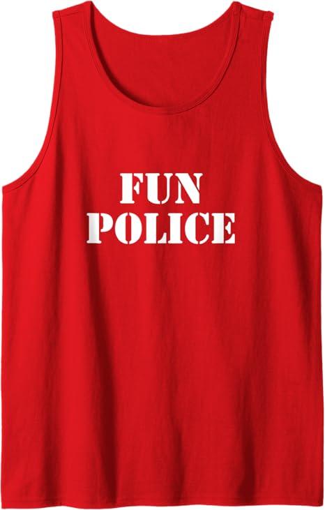 Fun Police Tank Top S Red