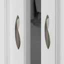 4Pcs Arcuate Pulls Handles Knobs,Modern Elegant Curved Handle Cabinet Pulls,Create a Spatial Aesthetic,S-Shaped Solid Zinc Alloy Drawer Pulls Handles (Ink Gold, 3.8" Hole Centers)