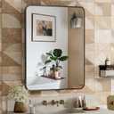 24x30 Inch Bathroom Medicine Cabinet with Mirror Black Metal Framed Farmhouse Recessed or Surface Wall Mounted Black Medicine Cabinets for Bathroom