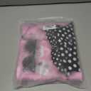 VLUV Pink Halloween Costumes Set, Women's Halloween Retro Satin Jacket Set with Scarf Headbands Glasses Accessories (Pink, XXL)