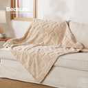 Bedsure Dog Blankets for Large Dogs Washable - Fluffy Fuzzy Cat Puppy Blanket with Premium 300GSM Coral Fleece Soft for Pet Kitten Doggy, White, 40x50"