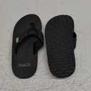 Sanuk Kids unisex-kids Root Beer Cozy Flip Flop (13 Little Kid, Black)