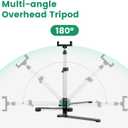 Overhead Tripod for Mini Projector, 360° Adjustable Overhead Phone Mount, Tabletop Tripod for Cookie Decorating Online Video and Draw Recording, Compatible with Phones, Webcam, and Mini Cameras