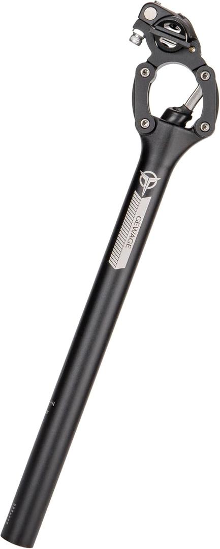 Bike Suspension Seatpost- 27.2 / 30.9 / 31.6mm Shock-Absorber Bicycle Seat Post - Lightweight Aluminum Alloy Four-Link Seat Tube for Mountain Road Bike Gravel, Hybrid, and E-Bikes