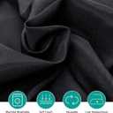Surmente 120 inch Round Tablecloths -5 Pack Black Round Table Cloths, Polyester Fabric Table Covers for Wedding, Party, Banquet, or Restaurant