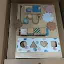 Tiny Land Wooden Baby Walker with Adjustable Speed, Montessori Activity Push Walker Toy for Toddlers, Baby Gift Parents Love for Boys & Girls(Morandi)