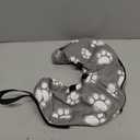 Supet Inflatable Dog Cone Collar Alternative After Surgery, Doggie Neck Donut Collar Recovery ECollar for Post Surgery, Soft Dog Cone for Small Medium Puppies Cats (S(Neck 7"-9.5"), T Paw Grey)