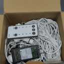 Brightown Icicle Lights for Outside with Remote, 20ft 100 LED 20 Tubes Connectable Ice Shape Hanging Christmas Lights for Tree Patio Roof Holiday Decor, Blue and White