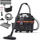 WECLEAN 4 Gallon 5.5 Peak HP Commercial Wet Dry Vacuum Cleaner Shop Vac for Outdoor Patio Wet & Dry Construction Shop Vac with Blower Gift for Father (Black)