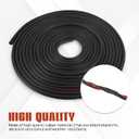 2 x Wuyaoyao 32.8Ft Car Door Seal, Rubber Sealing Weatherstrip for Cars, Three Layer 6 Holes Self Adhesive Automotive Weather Stripping, Universal Soundproof Door Seal Strip for Most Vehicles (32.8 Feet)