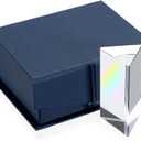 Sumnacon Photography Prisms, Optical Crystal Glass Triangular Prisms for Teaching, 60mm Glass Prism Rainbow Light Spectrum Effects, Photography Accessories