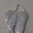 Dansydaisy Tooth Trick or Treat Bag Halloween Tooth Fairy Costume Accessories Cute Standard Portable with Handle Reusable Multipurpose for Halloween Gifts Party Favors Supplies (white)