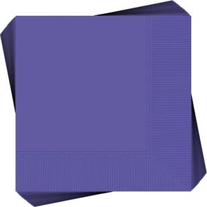 New Purple 2-Ply Luncheon Napkins - 6.5" (Pack of 40) - Vibrant Paper Napkins - Perfect For Events & Parties