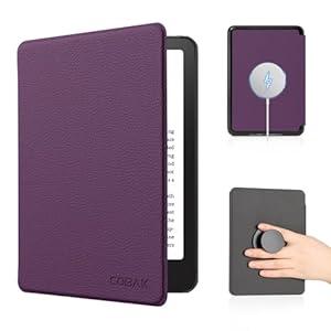 CoBak Case for All New 6 Inch Kindle 2024 and 2022 (11 Generation) - PU Leather Smart Cover, Auto Sleep and Wake, Premium Protective Case for Kindle Basic (*Violet)