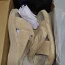 BCSTUDIO Women's Fuzzy Orthotic Arch Support Slippers Orthopedic Plantar Fasciitis Furry House Slide Slippers (9, Beige 01)