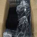 Velvet Kids Hangers 60 Pack - Black Toddler Hangers with Notches, Heavy Duty Non-Slip Velvet Baby Hanger