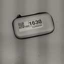 GLCON Portable Protection Hard EVA Travel Carrying Case with Mesh Pocket, Shockproof Exterior - Universal Small Electronic Tech Zipper Bag Pouch Organizer for Cell Phone, Charger, Cord, Cable - Silver