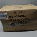 Clawsoff 2000 Pack 9 oz Clear Plastic Cups, 9 Ounce Disposable Drinking Cups for Party, Event, Picnic, Cold, Hot