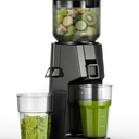 AAOBOSI Juicer Machines, Cold Press Juicer with 5.8" Wide Feed Chute Black | Slow Masticating Juicer, High Juice Yield, Quiet Operation, Easy to Clean，Space-saving，For Whole Fruits & Vegetables