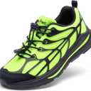 DREAM PAIRS Boys Girls Running Shoes Kids Athletic Lightweight Breathable Gym School Shoes,Size 12 Little Kid,Neon Green/Black