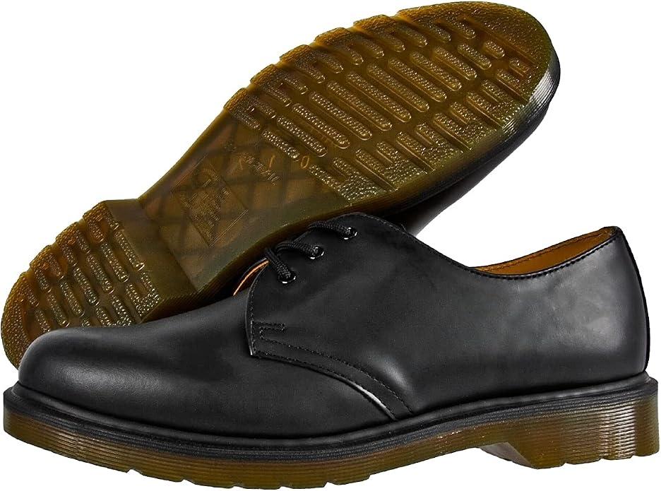 Dr. Martens, Unisex Oxford, Black Smooth, Size: 41 (Replica)