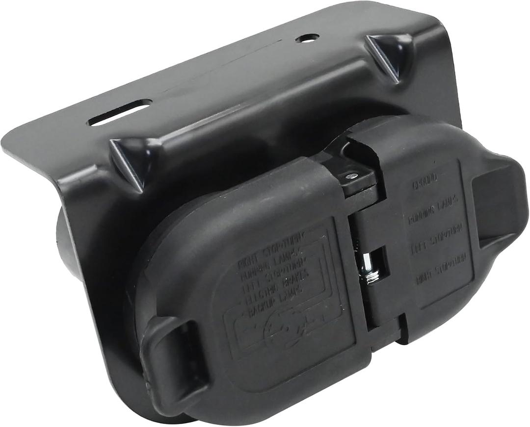 56055632AA 7-Pin Trailer Hitch Tow Plug Connector, Replacement for Dodge Durango Ram 1500 2500 3500 Grand Cherokee 2011-2022, Replaces 56055632AB, 56055632AC, 68573359AA