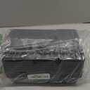 25 PCS Plastic Drawer Organizers Set, 4 Sizes Vanity Organizer, Makeup and Desk Drawer Organizer Trays, Organization and Storage for Makeup, Bathroom, Kitchen Utensils and Office (Black)