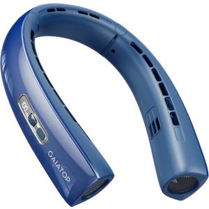 Gaiatop Portable Neck Fan, 40 Stretch Neck Cooler with 360 Surrounding Cooling, 1-100 Speed Scroll Switch Hands Free Personal Fans H1 Turbo Mode for Outdoor Travel Office Gym Gifts for Dad Mom, Blue