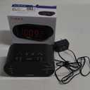 Timex T231G AM/FM Dual Alarm Clock Radio with 1.2-Inch Display and Line-in Jack (Gunmetal) (Black)