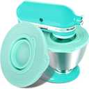 Silicone Mixers Bowl Cover Compatible with KitchenAid 4.5-5 Quart Tilt-Head Stand Mixers Bowl,with Collapsible Small Bowl(Green)