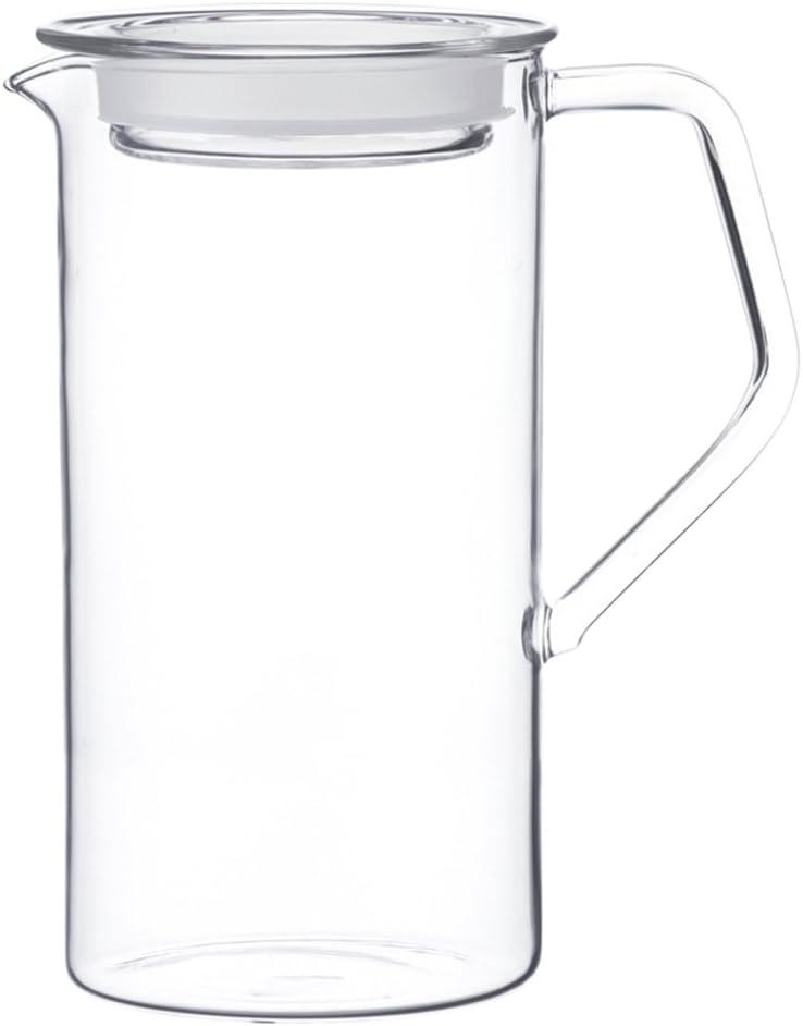 KINTO CAST 21676 Water Jug, 25.5 fl oz (750 ml), Heat-resistant Glass, Microwave and Dishwasher Safe (25.4 Ounces)