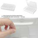 4 Pack Plastic Organizer Container Box, 36 Grids Clear Plastic Parts Organizer Box, for Beads, Art DIY, Crafts, Jewelry, Fishing Tackle with Label Stickers