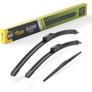 Raidbee Silicone Windshield Wiper blades 3 pack Replacement for SUBARU Outback 2024 2023 2022 2021 2020 All-Season Silicone Windshield Wipers 26"18" 16"
