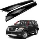 2PCS Front Pillar Finisher Trim Panel Moulding Left Driver & Right Passenger Side for Infiniti QX56 2011-2013 QX80 2014-2023 for Nissan Armada 2017-2023 76837-6JR0A, Left+Right