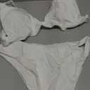 Bathing Suits for Women Deep V Neck Sexy Two Piece Bikini Sets for Women Thong Halter Cheeky Swimsuit M