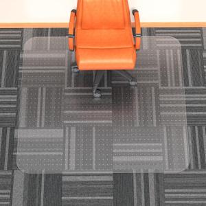 WASJOYE 48" x 48" Office Chair Mat for Carpet, Transparent Heavy Duty Chair Mat with Non-Slip Rivets for Computer Chair and Office Chair
