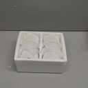 MALACASA Ramekins 10 oz Oven Safe, Porcelain Creme Brulee Ramekins Pudding Custard Cups Large Ceramic Souffle Dishes Ramakan Ramiken Ramicans Baking Bowls Set of 6, White, Series RAMEKIN-DISH