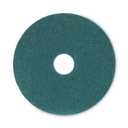 Boardwalk Heavy-Duty Scrubbing Floor Pads, 16" Diameter, Green, 5/Carton