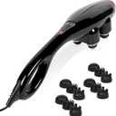 4-Head Massager, Handheld Back Massager, relieves deep Tissue Pain, Body Percussion Massage for Back, Neck, Shoulders, Limbs, and Body.