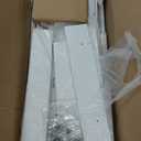 WLIVE Led Dresser for Bedroom, White Dresser TV Stand for Bedroom with LED Lights and Power Outlet, Wide Chest of Drawers for Hallway, 8 Fabric Drawers for Living Room and Entryway, Easy to Assemble