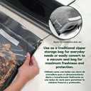 11" x 12" Vacuum Seal Zipper Bags, 100 Count 5.5 Mil BPA Free Black & Clear