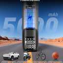 Car Vacuum Portable Cordless, 12000Pa 3-in-1 Car Vacuum Cleaner and Tire Inflator, 5000mAh Battery, 150 PSI, LED Light, Type-C Charge, Portable Tire Inflator for E-Bike, Motorcycle, Ball