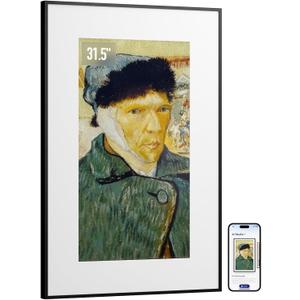 SwitchBot AI Art Frame 31.5'', Electronic Ink Picture Frame, Wireless Digital Photo Frame, Long Battery Life, Alexa Compatible, Wall Decoration, Home Décor, AI-Generated Art, Gift for Art Lovers
