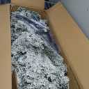 6ft Artificial Snow Flocked Hinged Christmas Tree with Metal Stand