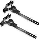 Geetery 2 Pcs Exhaust Hangers Muffler Hanger Swivel Tail Pipe Universal Exhaust Tailpipe Hanger Heavy Duty Tailpipe Muffler Bracket Flexible Swivel (Rv Style,Black)