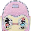 Disney Mickey Mouse and Minnie Mouse 10.5" Adult Mini Backpack With Movable Characters