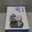 TEEHO TE003 Keyless Entry Keypad Door Lock with Handle, Electronic Digital Smart Deadbolt Locks with 2 Backup Keys, Door Knob with Code for Front Door Bedroom, Auto Lock, Easy to Install, Satin Nickel