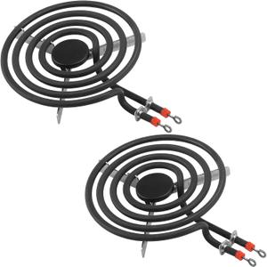 2 Pack MP15YA Electric Range Burner Element Unit 6" Replacement Fit for Hard-wick & Ken-more & May-tag & Nor-ge & Whirl-pool Electric Range Stove by AMI PARTS
