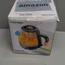 Chefman Electric Kettle with Tea Infuser, Compact 1L (4 Cups), 1500W, Removable Lid for Easy Cleaning, Boil-Dry Protection, Stainless Steel Filter, BPA Free, Auto Shut Off, Small Electric Tea Kettle (Black)