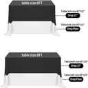 AK TRADING CO. 60 x 102-Inch Rectangular Polyester Tablecloth - Made in USA - Wrinkle-Resistant, Flame Retardant, Durable Party Table Cover, Banquet Tablecloth, Wedding Table Cover - Duty Rose